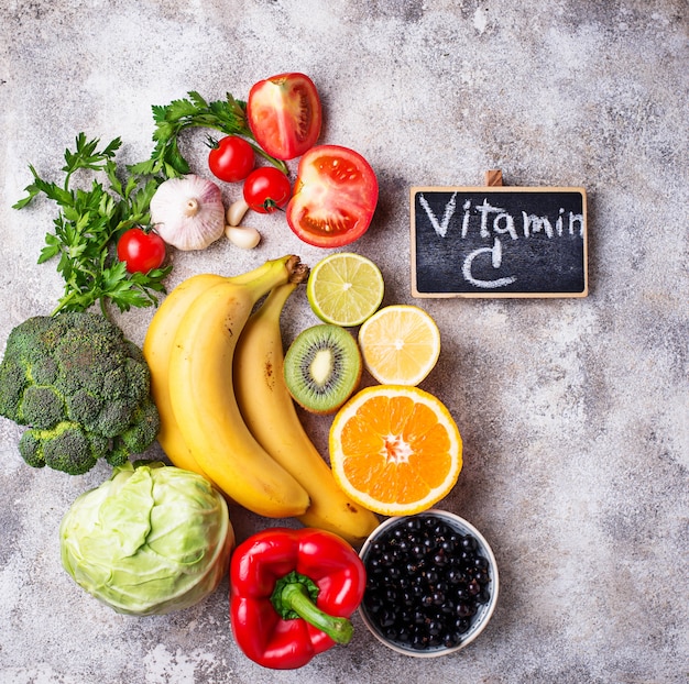 Aliments contenant de la vitamine C. Manger sainement