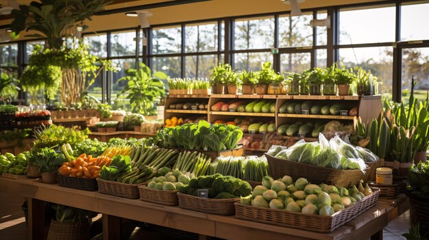 aliments frais et légumes