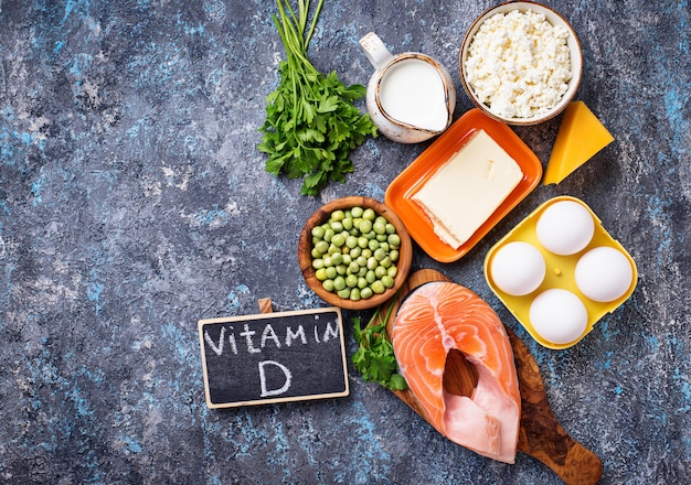 Aliments sains contenant de la vitamine D