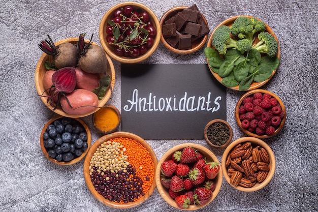 Aliments sains riches en antioxydants