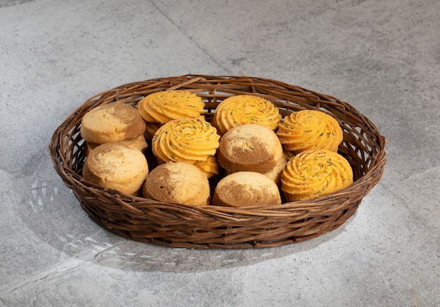 Aliments Sucrés Indiens Nankhatai Ou Biscuits