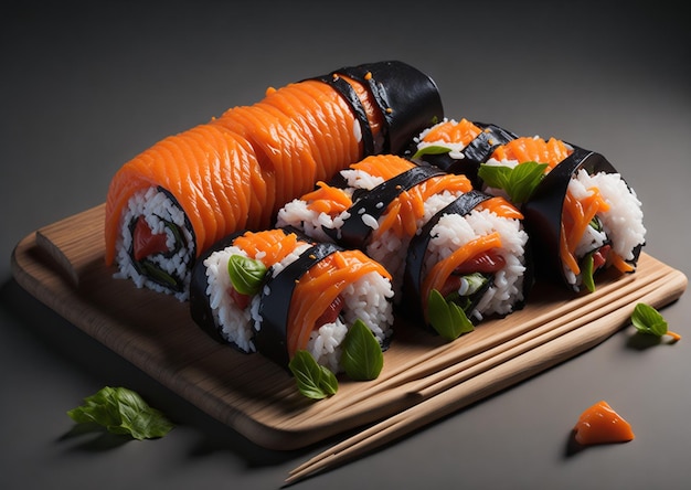 Aliments de sushi japonais générés par l'IA