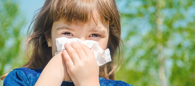 Allergie saisonnière chez un enfant. Coryza. Mise au point sélective.