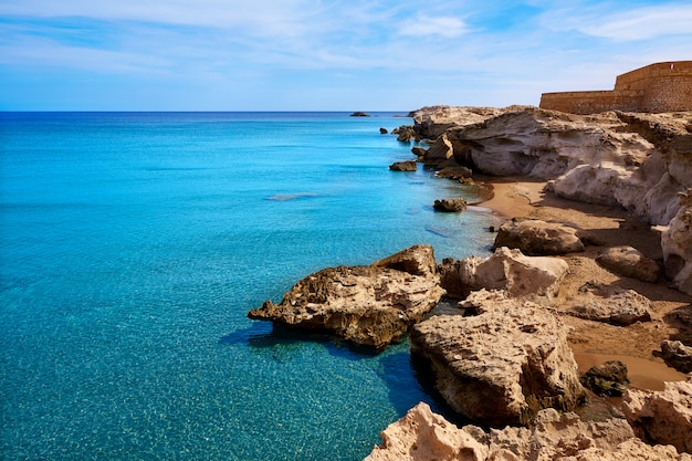 Almeria sur la plage de Cabo de Gata Los Escullos, Espagne