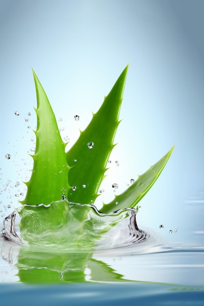 L'aloe vera est une plante qui est dans l'eau