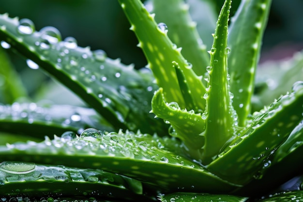 Photo l'aloe vera est un symbole de soins naturels et de vitalité.