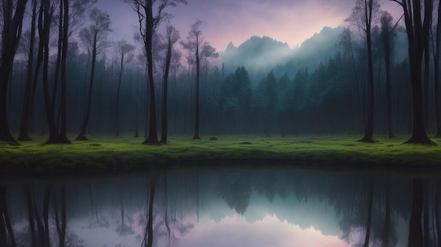 Alors que le crépuscule descend sur ces forêts, une symphonie d'émotions remplit l'air