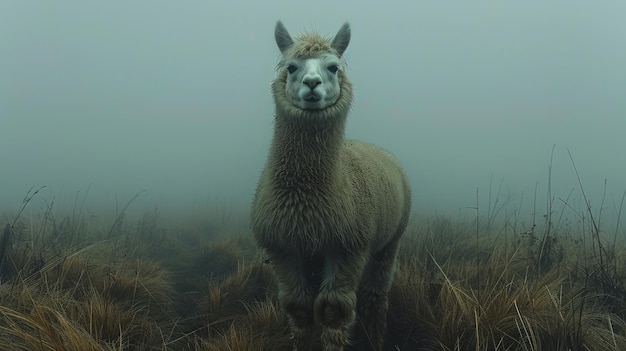 Alpaca dans les montagnes