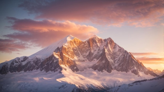 Alpenglow Sunrise Une symphonie dans le ciel