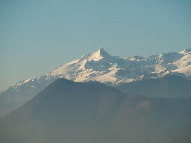 Alpes vu de Turin, Italie