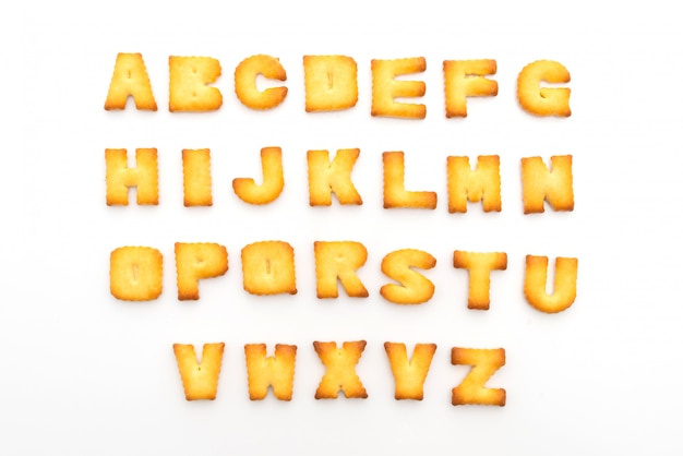 Photo alphabet biscuits biscuits