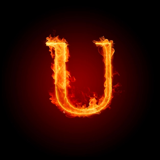 L'alphabet du feu U