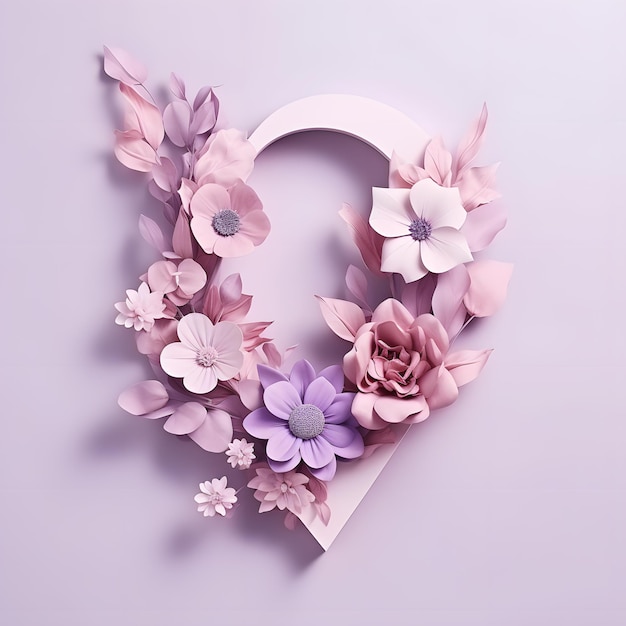 Alphabet à motifs floraux naturels pour la décoration de mariage de la mariée de printemps