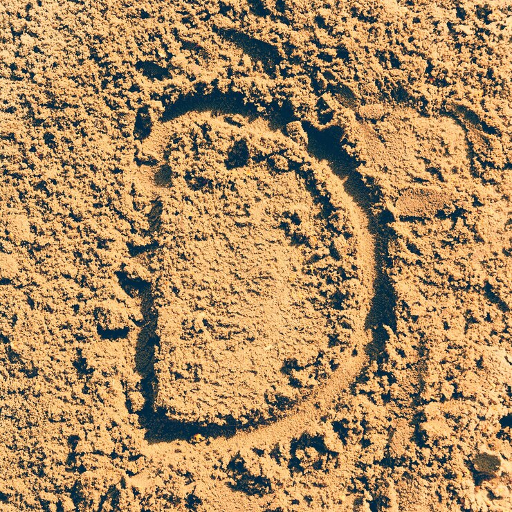 Photo alphabet de sable