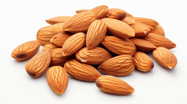 Des amandes délicieuses coupées.