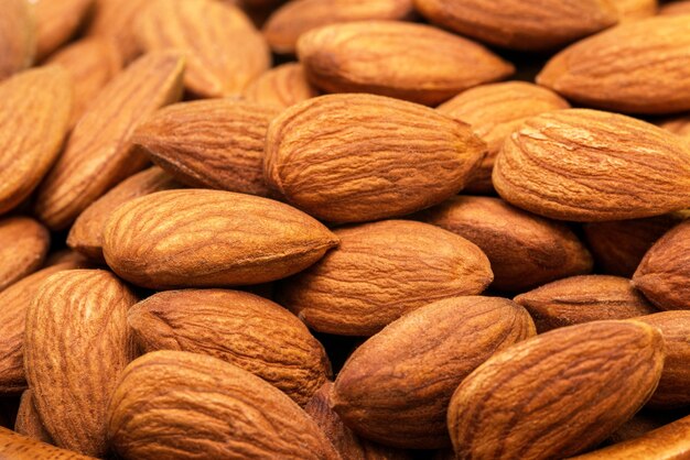 amandes pelées close up background