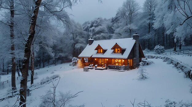 L'ambiance du restaurant du chalet d'hiver