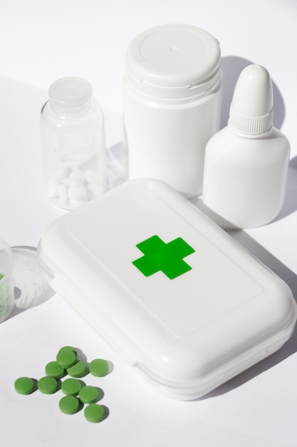 Ambulance sous forme de pilules et de médicaments