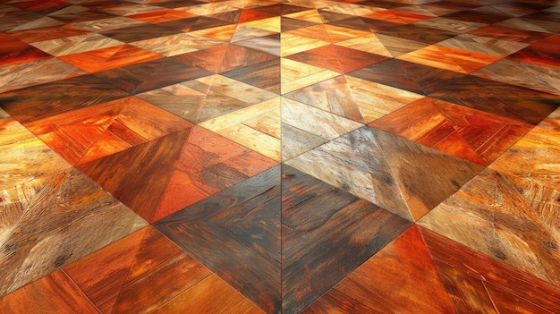 Photo améliorez votre conception avec une illustration de revêtement de sol en carreaux de bois parfait pour les arrière-plans