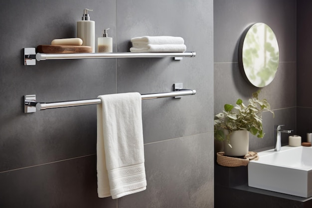 Améliorez votre salle de bain avec le stylé Grohe Essentials Towel Rail AR 32