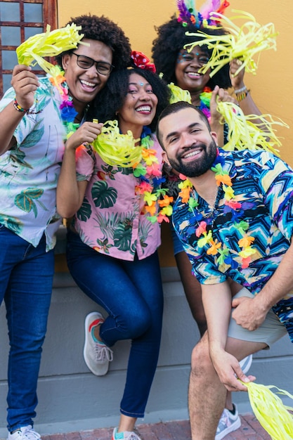 Amis au Carnaval de Barranquilla Colombie