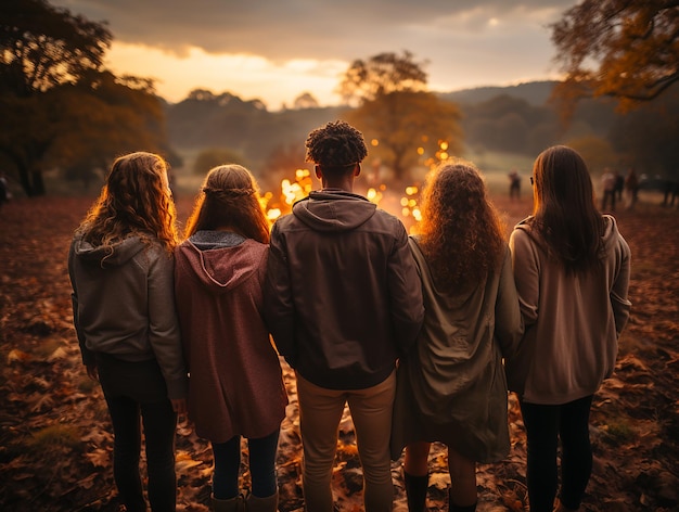 Amis d'été ensemble photo