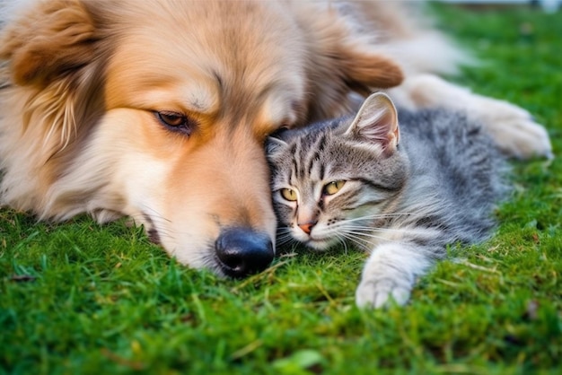 Amitié chat et chien