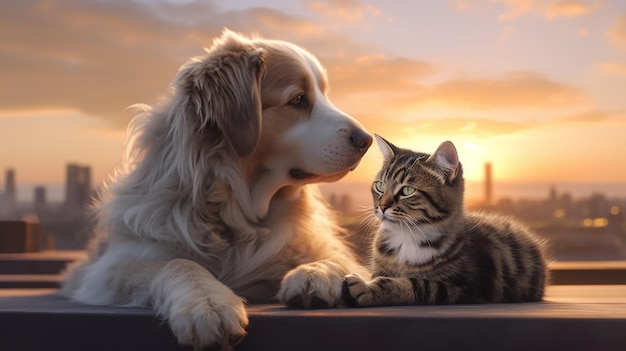 amitié chat et chien
