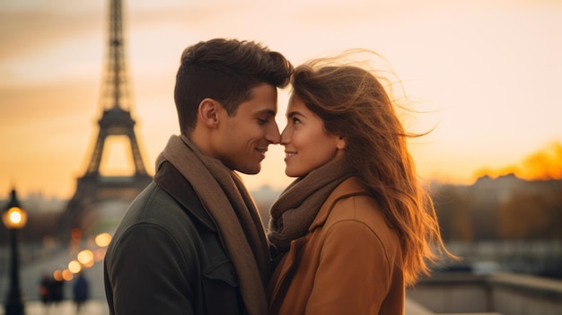 Amour et affection à l'ombre de la Tour Eiffel