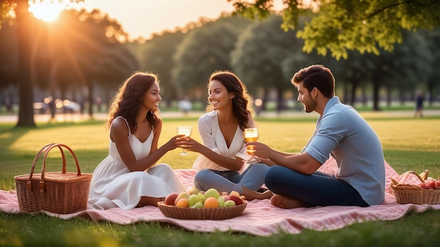 L'amour au coucher du soleil