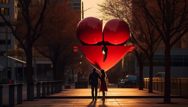 Photo l'amour est un sentiment qui ne peut pas être touché concept de la saint-valentin