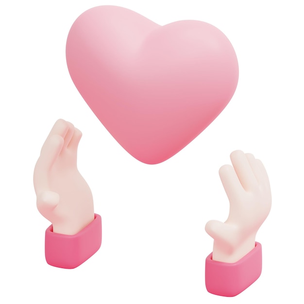 amour illustration d'icône de rendu 3d