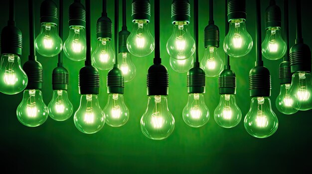 Photo ampoules vertes durables
