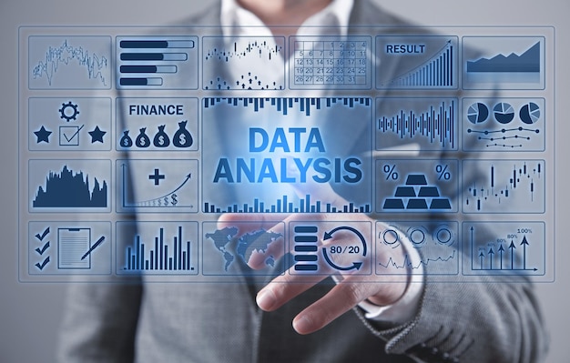 Analyse de données Concept d'entreprise Finance
