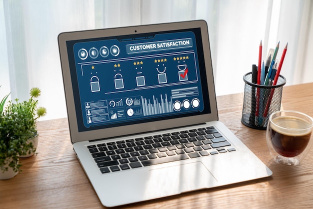Analyse de la satisfaction et de l'évaluation des clients sur un logiciel d'ordinateur à la mode