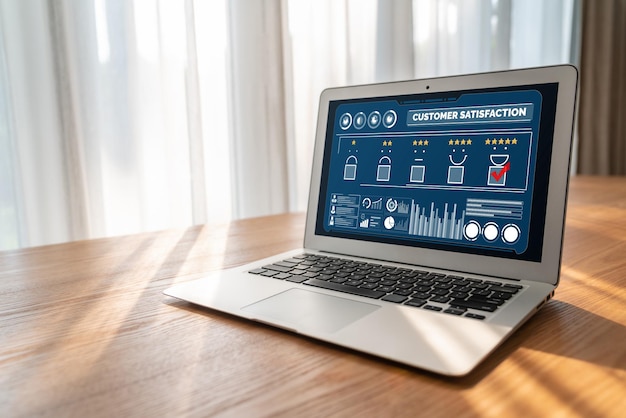 Analyse de la satisfaction et de l'évaluation des clients sur un logiciel d'ordinateur à la mode