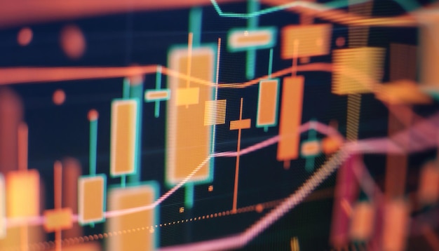 Analyse Technique Professionnelle Sur Le Moniteur D'un Ordinateur Concept D'analyse Fondamentale Et Technique