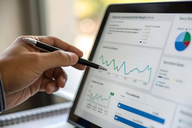 Analyser les données financières et les performances commerciales sur un tableau de bord