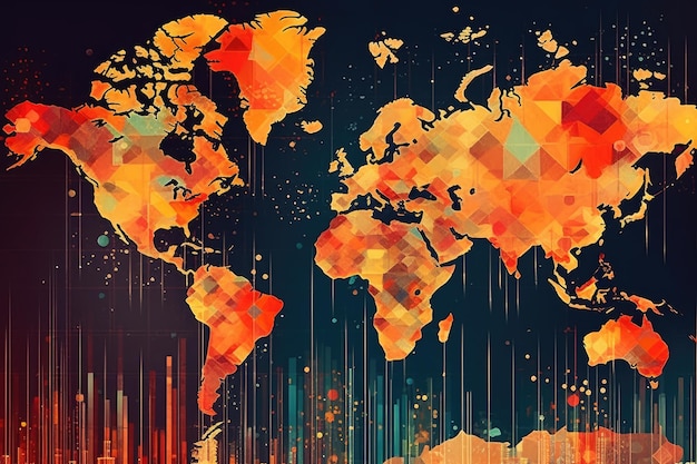 Analyser la tendance des gains en cas de crise du graphique des changes du marché boursier AI générative