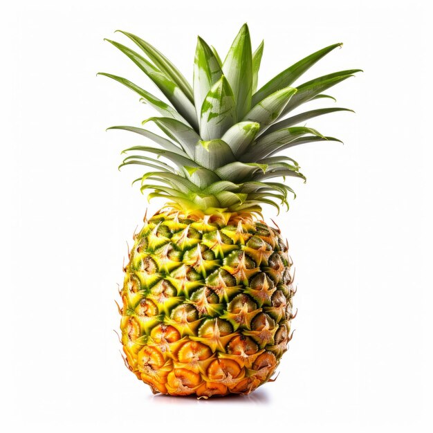 Ananas sur blanc Illustration AI GenerativexA