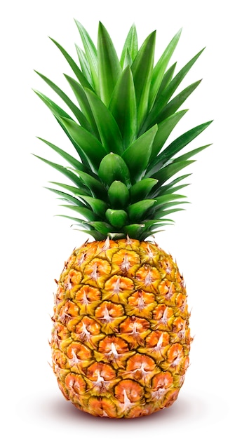 Un ananas entier isolé sur blanc