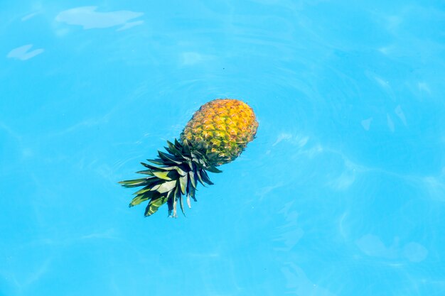 Ananas flottant dans l'eau