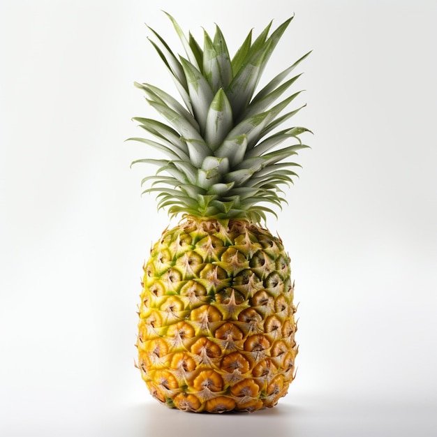 Ananas avec fond blanc ultra haute qualité