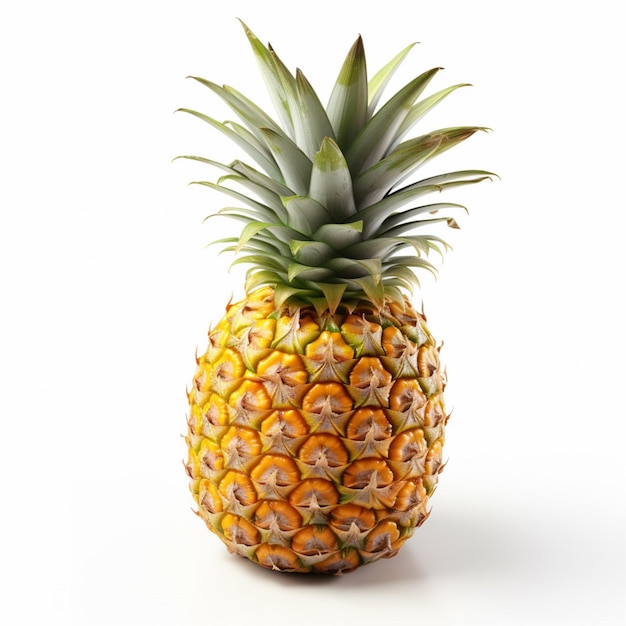 Ananas avec fond blanc ultra haute qualité