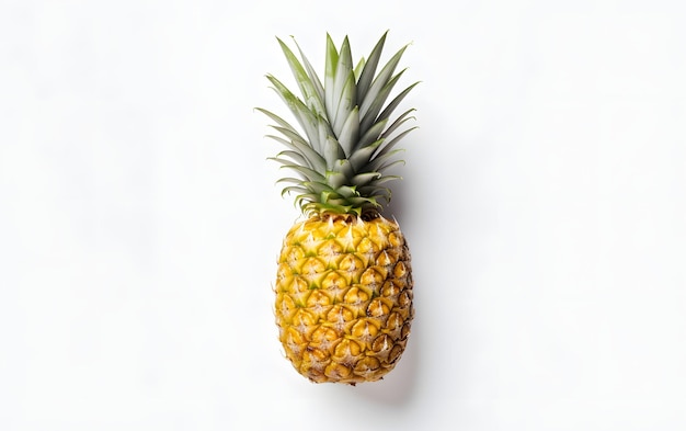 Un ananas sur fond blanc