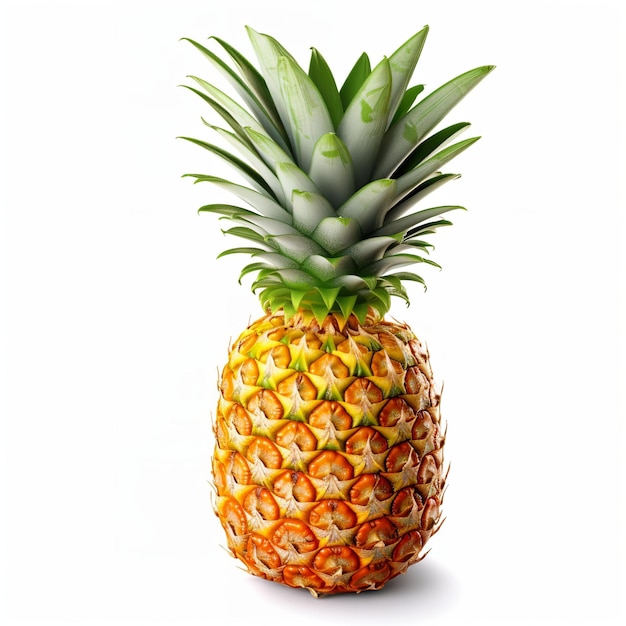 Ananas isolé sur fond blanc