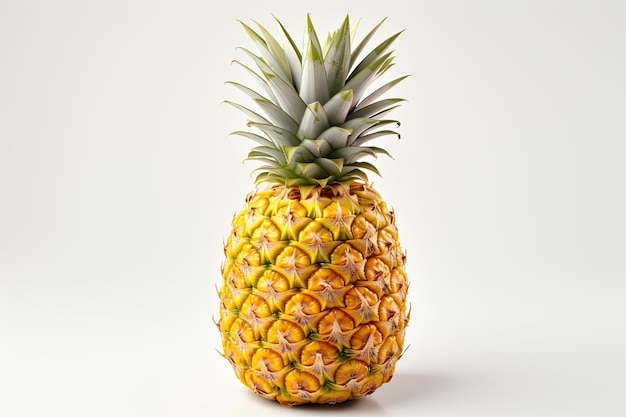 Ananas isolé sur fond blanc