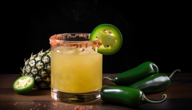 Ananas Jalapeno Margarita Une margarita épicée et sucrée