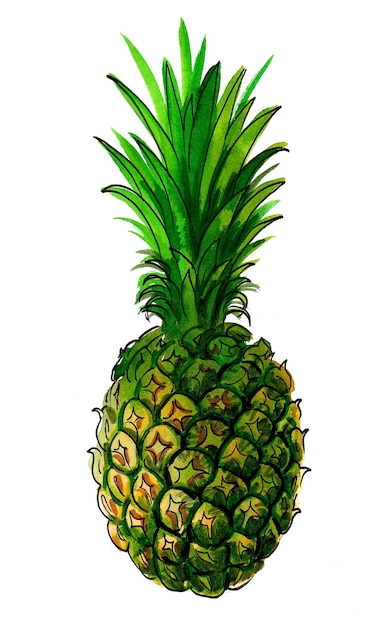 Un ananas avec le mot " le mot " dessus