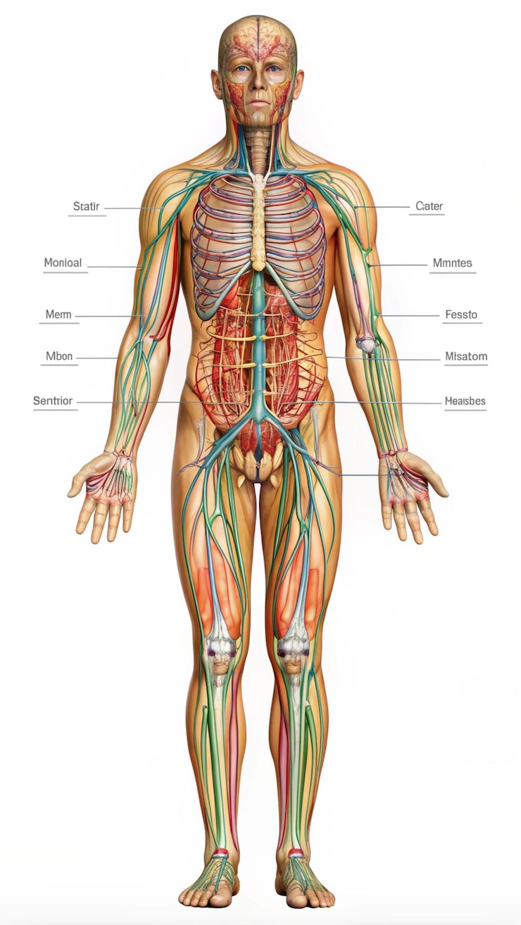 Photo l'anatomie du corps humain